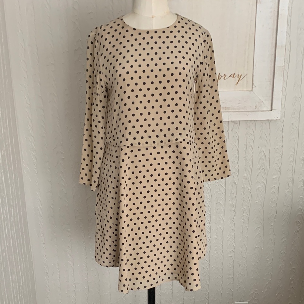 Madewell silk tunic mini dress